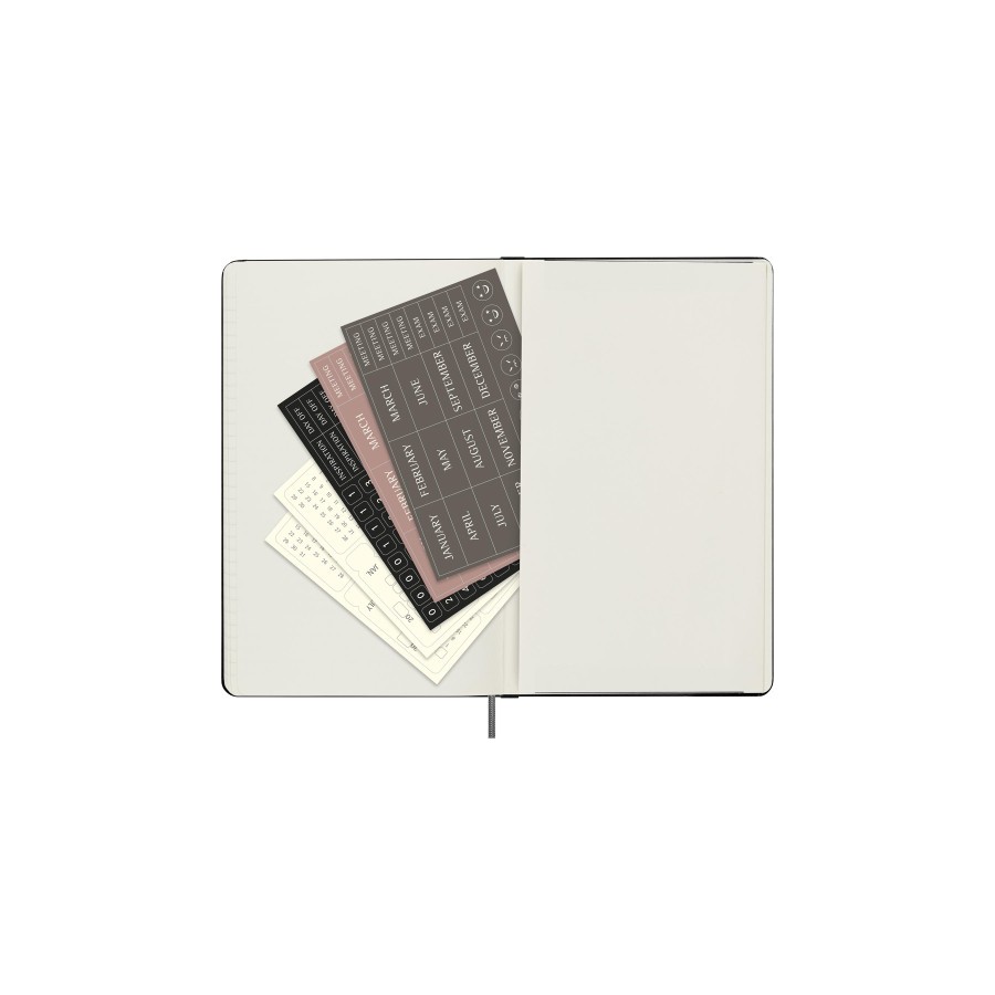 16490-AGENDA 12 MESES 2025 SEMANAL SIN FECHA L (13 X 21 CM) NEGRA TAPA DURA MOLESKINE DHUNDB12WN301