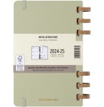 AGENDA 12 MESES 2025 ACADEMICA ESPIRAL L (13 X 21 CM) KIWI TAPA DURA MOLESKINE DHSPK5212AMWH3Y25