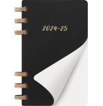 AGENDA 12 MESES 2025 ACADEMICA ESPIRAL L (13 X 21 CM) NEGRA TAPA BLANDA MOLESKINE DSSPB12AMWH3Y25