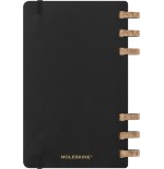 AGENDA 12 MESES 2025 ACADEMICA ESPIRAL L (13 X 21 CM) NEGRA TAPA BLANDA MOLESKINE DSSPB12AMWH3Y25