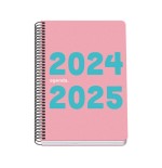 AGENDA ESCOLAR 2024-2025 TAMANO A5 TAPA POLIPROPILENO  SEMANA VISTA MEMORY BASIC ROSA DOHE 51760