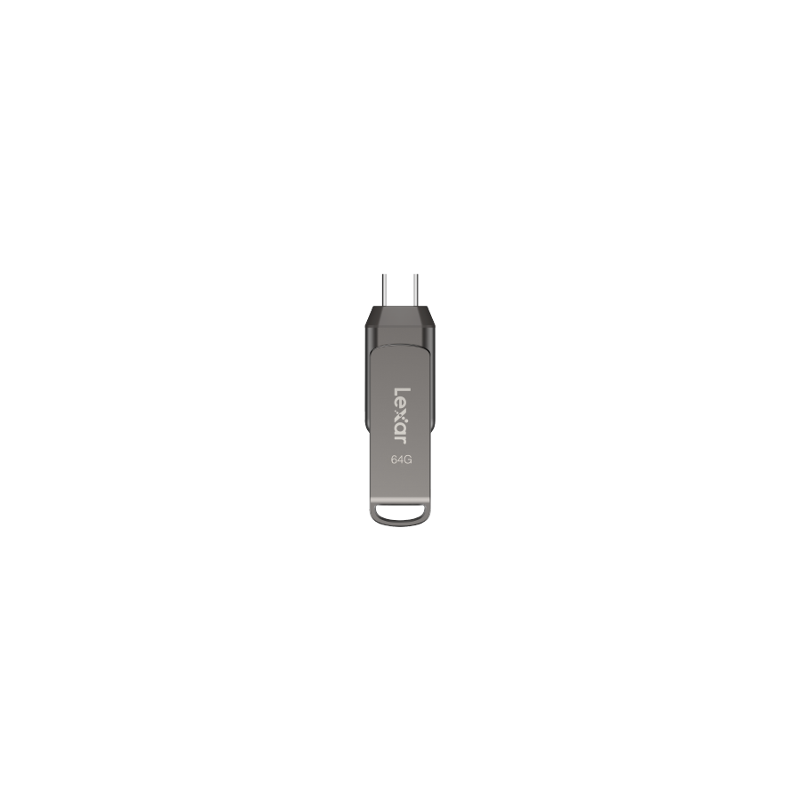 Lexar JumpDrive LJDD400064G-BNQNG unidad flash USB 64 GB USB Tipo C 3.2 Gen 1 (3.1 Gen 1) Gris