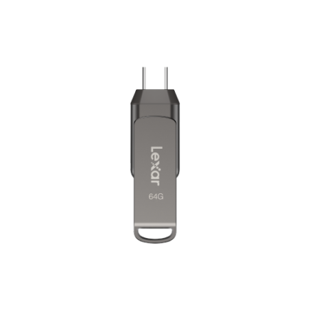 Lexar JumpDrive LJDD400064G-BNQNG unidad flash USB 64 GB USB Tipo C 3.2 Gen 1 (3.1 Gen 1) Gris