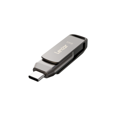 Lexar JumpDrive LJDD400064G-BNQNG unidad flash USB 64 GB USB Tipo C 3.2 Gen 1 (3.1 Gen 1) Gris