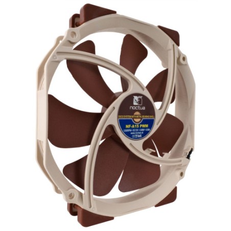 16531-NOCTUA VENTILADOR CAJA NF-A15 PWM, 140MM FAN, 140X150X25MM, 12V, 1200RPM/900RPM/300RPM, 19,2 DB(A), 115,5 M3/H, 1,