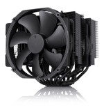 16542-NOCTUA COOLER CPU NH-D15 CHROMAX.BLACK [NH-D15 CH.BK], 6 HEATPIPES DUAL TOWER, 2X NF-A15 140MM FAN PWM, INTEL LGA1