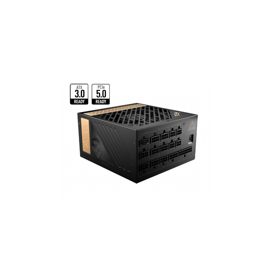 16829-MSI MEG AI1300P PCIE5 unidad de fuente de alimentacion 1300 W 24-pin ATX ATX Negro