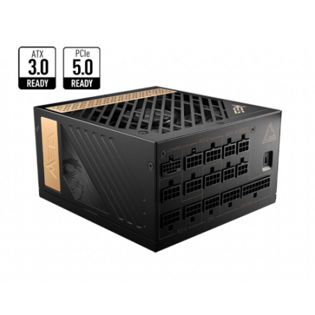 16829-MSI MEG AI1300P PCIE5 unidad de fuente de alimentacion 1300 W 24-pin ATX ATX Negro
