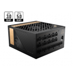 16829-MSI MEG AI1300P PCIE5 unidad de fuente de alimentacion 1300 W 24-pin ATX ATX Negro