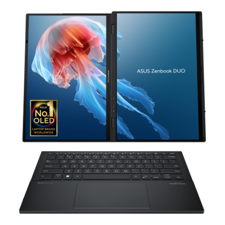 16926-ASUS Zenbook Duo OLED UX8406MA-QL396W - Ordenador Portatil 14" WUXGA (Intel Core Ultra 9 185H, 32GB RAM, 1TB SSD,