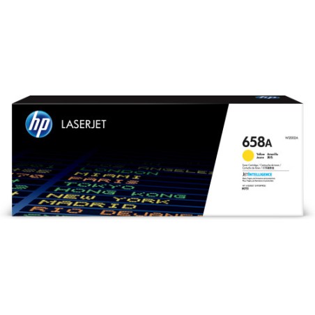 HP Cartucho de toner Original LaserJet 658A amarillo