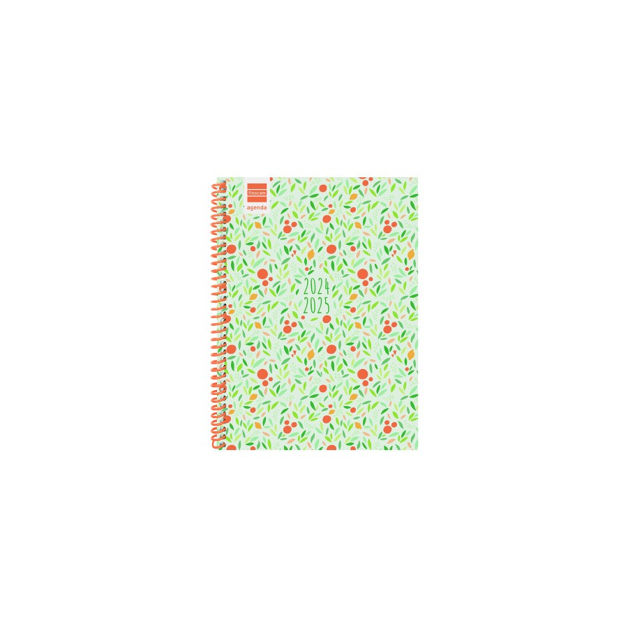 AGENDA ESCOLAR 2024-2025 4o 155X212 SEMANA VISTA HORIZONTAL DIVA FRUITS FINOCAM 536140325