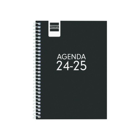 AGENDA ESCOLAR 2024-2025 8o 120X164 SEMANA VISTA HORIZONTAL COOL NEGRO FINOCAM 645000325