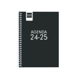 AGENDA ESCOLAR 2024-2025 8o 120X164 SEMANA VISTA HORIZONTAL COOL NEGRO FINOCAM 645000325