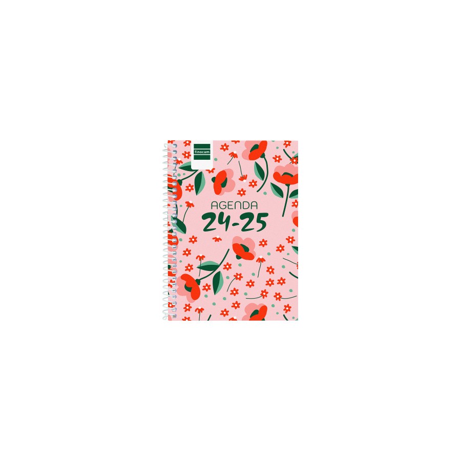 AGENDA ESCOLAR 2024-2025 8o 120X164 SEMANA VISTA HORIZONTAL COOL FLORAL FINOCAM 645000625