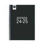 AGENDA ESCOLAR 2024-2025 4o 155X212 SEMANA VISTA HORIZONTAL COOL NEGRO FINOCAM 645040325