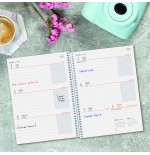 AGENDA ESCOLAR 2024-2025 4o 155X212 SEMANA VISTA HORIZONTAL COOL SELVA FINOCAM 645040725