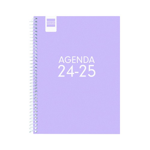 AGENDA ESCOLAR 2024-2025 4o 155X212 SEMANA VISTA HORIZONTAL COOL LILA FINOCAM 645040825