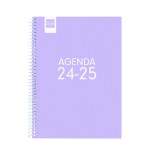 AGENDA ESCOLAR 2024-2025 4o 155X212 SEMANA VISTA HORIZONTAL COOL LILA FINOCAM 645040825
