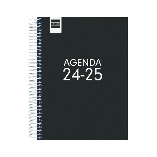 AGENDA ESCOLAR 2024-2025 4o 155X212 1 DIA PAGINA COOL NEGRO FINOCAM 645060325