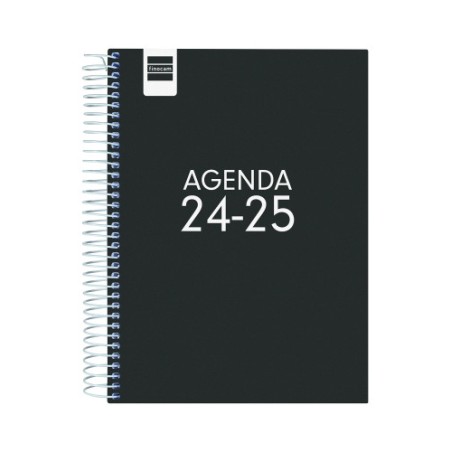AGENDA ESCOLAR 2024-2025 4o 155X212 1 DIA PAGINA COOL NEGRO FINOCAM 645060325