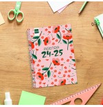 AGENDA ESCOLAR 2024-2025 4o 155X212 1 DIA PAGINA COOL FLORAL FINOCAM 645060625
