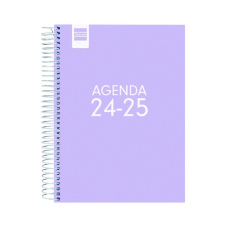AGENDA ESCOLAR 2024-2025 4o 155X212 1 DIA PAGINA COOL LILA FINOCAM 645060825