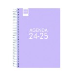 AGENDA ESCOLAR 2024-2025 4o 155X212 1 DIA PAGINA COOL LILA FINOCAM 645060825