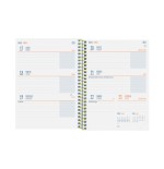 AGENDA ESCOLAR 2024-2025 8o 120X164 SEMANA VISTA HORIZONTAL SECUNDARIA TIGER FINOCAM 634223625