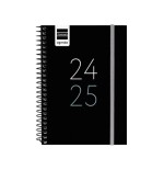 AGENDA ESCOLAR 2024-2025 8o 120X164 SEMANA VISTA HORIZONTAL SECUNDARIA NEGRO FINOCAM 634224025