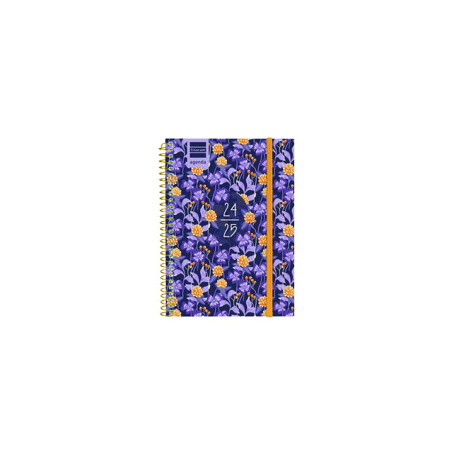 AGENDA ESCOLAR 2024-2025 8o 120X164 SEMANA VISTA HORIZONTAL SECUNDARIA LILAC FINOCAM 634224625