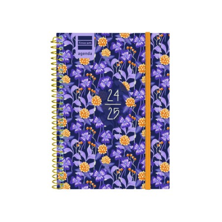 AGENDA ESCOLAR 2024-2025 8o 120X164 SEMANA VISTA HORIZONTAL SECUNDARIA LILAC FINOCAM 634224625