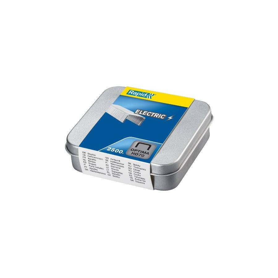 1701-CAJA DE 2.500 GRAPAS OPTIMA HD70 GALVANIZADA PARA GRAPADORAS ELECTRICAS REXEL 5001375