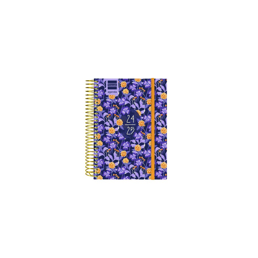 AGENDA ESCOLAR 2024-2025 8o 120X164 1 DIA PAGINA SECUNDARIA LILAC FINOCAM 634264625