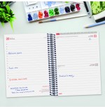 AGENDA ESCOLAR 2024-2025 E10-155X212 1 DIA PAGINA ESPIR LABEL AZUL FINOCAM 633121525