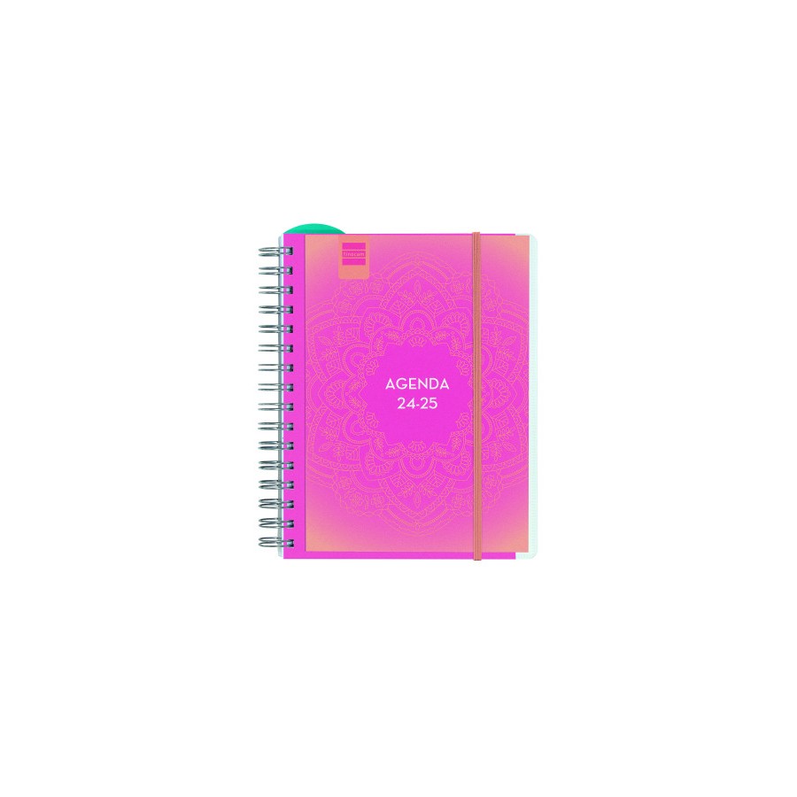 AGENDA DOCENTE 2024-2025 4o-155X212 SEMANA VISTA HORIZONTAL MAGISTRAL PERSONALIZABLE MANDALA FINOCAM 533380125