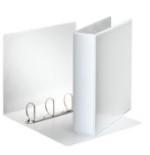 1708-CARPETA PERSONALIZABLE PVC 2 BOLSILLOS ANILLAS 2-25 MM. FORMATO A4 COLOR BLANCO ESSELTE 49737