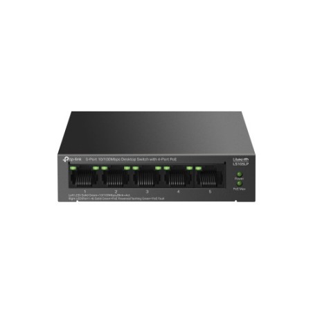17086-TP-Link LiteWave LS105P No administrado Fast Ethernet (10/100) Energia sobre Ethernet (PoE) Negro