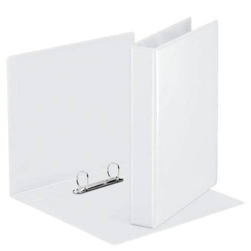 1709-CARPETA PERSONALIZABLE PVC 2 BOLSILLOS ANILLAS 2-16 MM. FORMATO A4 COLOR BLANCO ESSELTE 49720