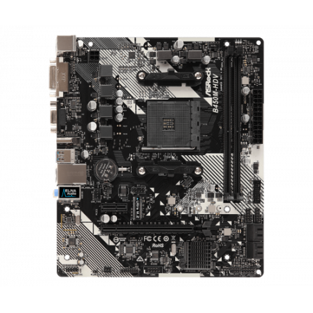 171-Asrock B450M-HDV R4.0 Zocalo AM4 Micro ATX AMD B450