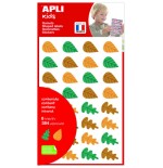 17179-BOLSA DE GOMETS - PEGATINAS HOJAS DE ARBOLES 6 HOJAS APLI 19