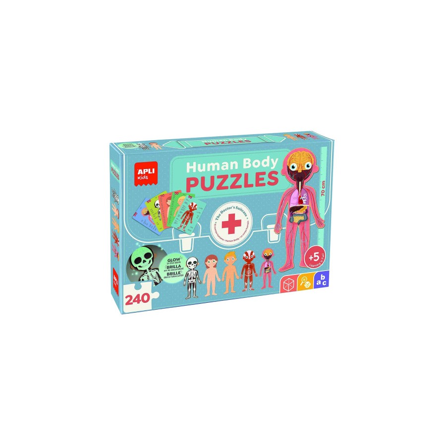 17183-PUZZLE EDUCATIVO CUERPO HUMANO APLI 19438