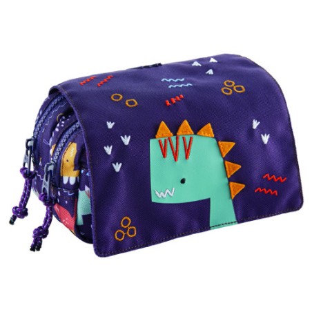 17191-PORTATODOS DOBLE TAPA RECICLADO FUN DINO MIQUELRIUS MR19251