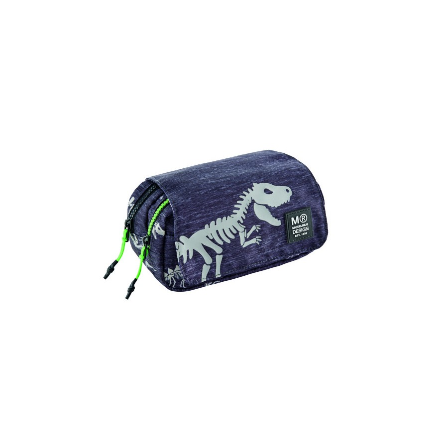 17199-PORTATODOS DOBLE TAPA RECICLADO T-REX MIQUELRIUS MR19280