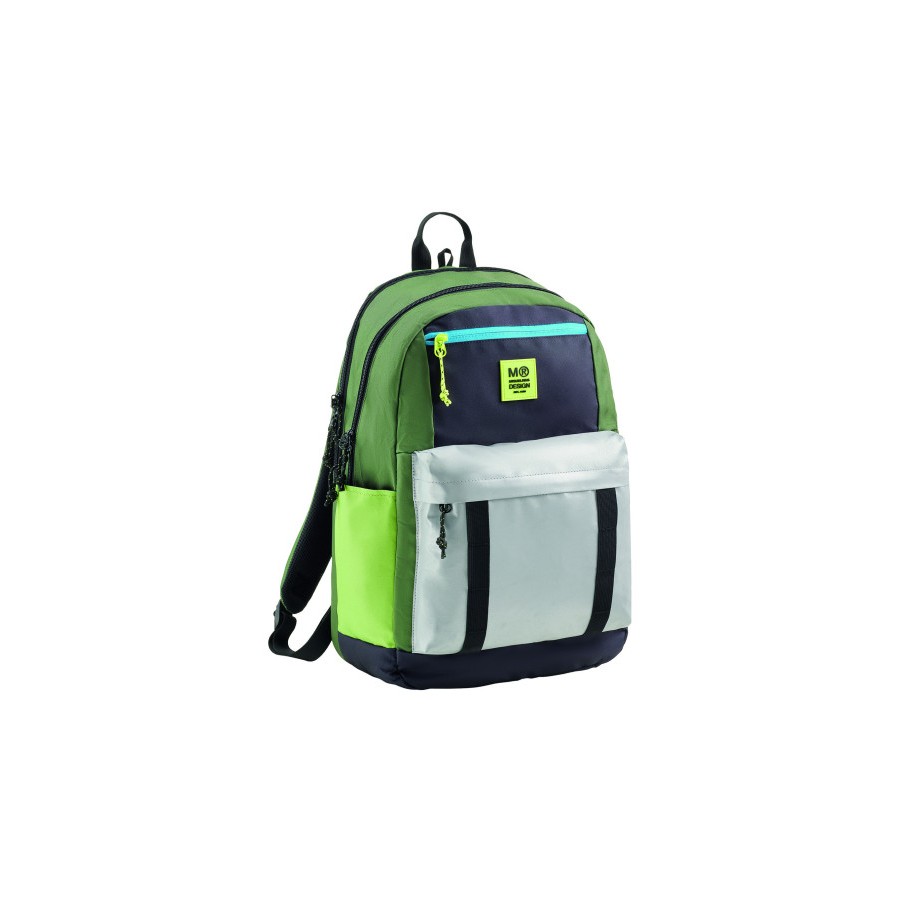 17200-MOCHILA TRIPLE AMSTERDAM RECICLADA RIDER GREEN MIQUELRIUS MR19331