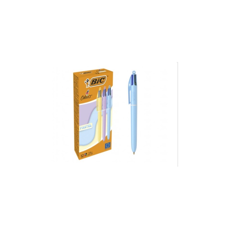 17212-BOLIGRAFO 4 COLORES CUERPO PASTEL BIC 517320