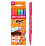 17215-ESTUCHE TATTOO 5 ROTULADORES ESPECIAL TATOO+10 PLANTILLAS TATOO  BIC 516874