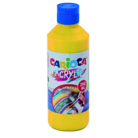 17223-BOTELLA PINTURA ACRILICA 250 ML. AMARILLO CARIOCA 40431/03
