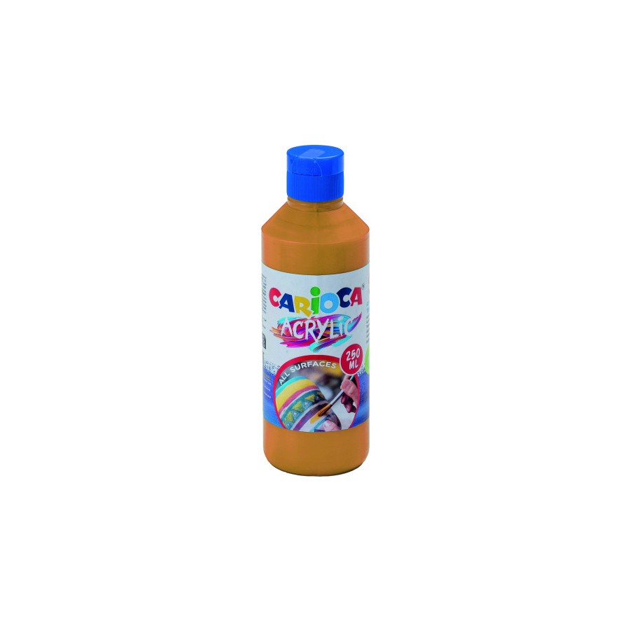 BOTELLA PINTURA ACRILICA 250 ML. ORO CARIOCA 40431/19