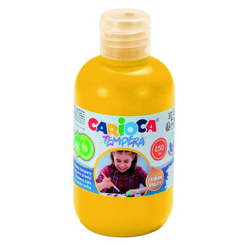 17227-BOTELLA TEMPERA 250 ML. AMARILLO CARIOCA 40424/03